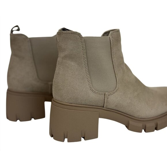 SODA / Pionner / Beig/Sand / Chelsea Boots /  With Chunky Lug Sole & Elastic Gor - Picture 5 of 10